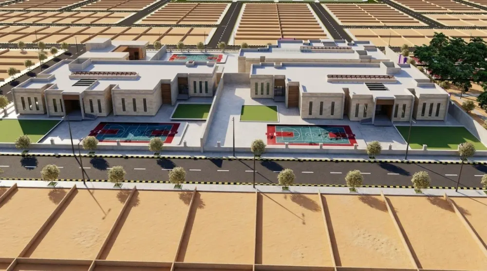 مدينة ذي قار الجديدة — مجمّع خدمي متكامل بساحات خضراء